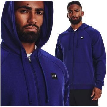 UNDER ARMOUR MĘSKA BLUZA ROZPINANA SPORTOWA DRESOWA Z KAPTUREM r M