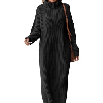 Modna, Oversize Sukienka Wełniana Na Zimowe Trendy!