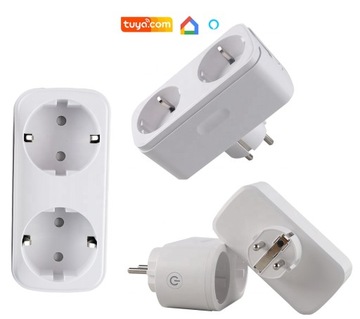 Розетка с двойным измерением Wi-Fi TUYA SMART