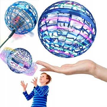 UCIEKAJĄCA KULA ZE ŚWIATŁEM PIŁKA LATAJĄCE UFO ŚWIECĄCA Z PILOTEM