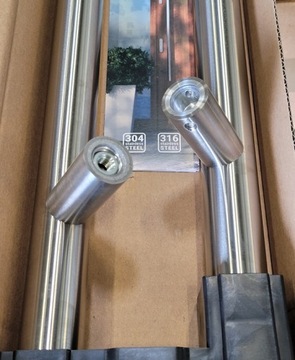 INOX 1200/1400 наклонная дверная ручка, ручка 90°