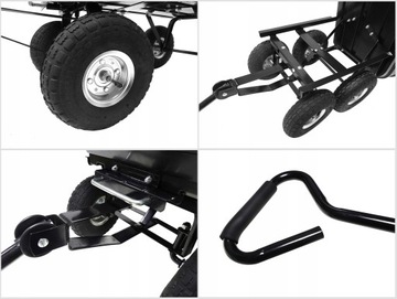 ТРАНСПОРТНАЯ ТЕЛЕЖКА Садовая тачка ПРИЦЕП Садовый самосвал + сумка