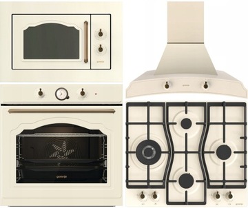 RETRO GORENJE DO ZABUDOWY BOS67372CLI + BM235CLI + GW6D42CLI