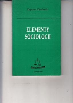 Elementy socjologii Ziembiński Zygmunt
