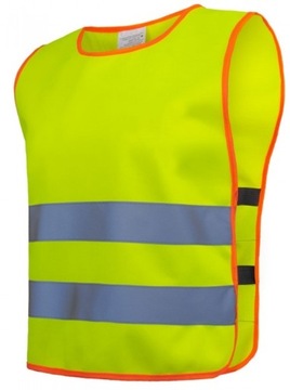 KAMIZELKA ODBLASKOWA DLA DZICI ŹÓŁTA r. M