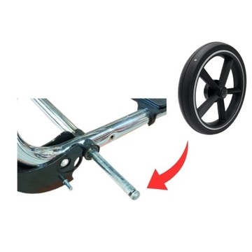 Колесо для коляски 230мм с застежкой, пенопласт.