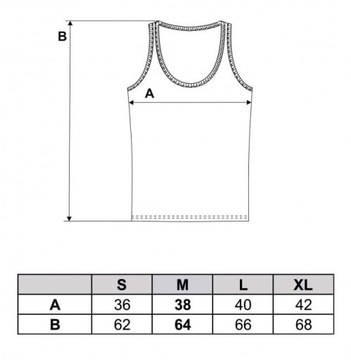 DAMSKI TOP Bawełniany Moraj Tank Top Podkoszulka