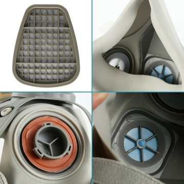 ПОЛНОЛИЦЕВОЙ ПРОТИВОГ С РЕСПИРАТОРОМ С ФИЛЬТРОМ + ЗАЩИТНЫЕ ОЧКИ