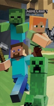 RĘCZNIK BAWEŁNIANY 70X140 MINECRAFT STEVE ALEX