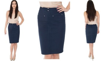 MIKEL6 SPÓDNICA BAWEŁNA KLAMERKA (38-52) r.38