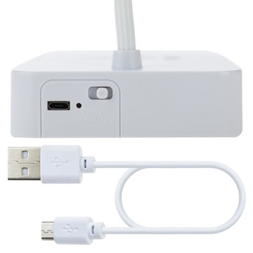 Сенсорная светодиодная настольная лампа для детей, USB, белый, 35 см