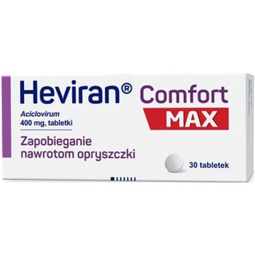 Heviran Comfort Max 400 mg na opryszczkę mocny 30