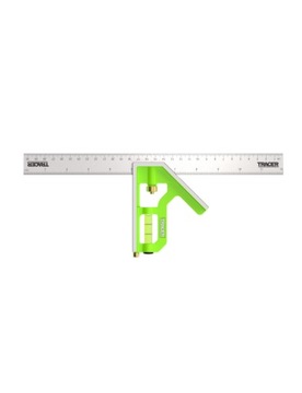 Kątownik kombinowany 300mm z poziomicą i rysikiem TRACER ACSQ300