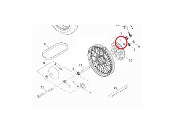 Śruby Tarczy koło Sportster Dyna Softail Harley