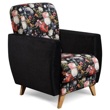 Retro Fotel Patchwork Ręcznie Szyty