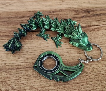Keyspinner Keyrambit+DRAGON CRYSTAL BABY DRAGON TikTok — ЗЕЛЕНЫЙ