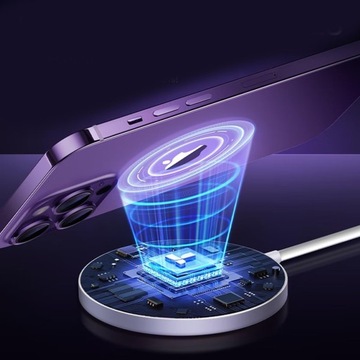 БЫСТРОЕ ИНДУКТИВНОЕ БЕСПРОВОДНОЕ ЗАРЯДНОЕ УСТРОЙСТВО для Magsafe IPHONE 11 12 13 14 15