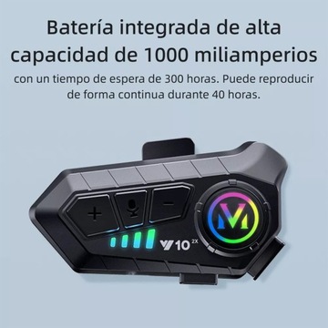 2 SZTUK Y10-2x Zestaw słuchawkowy Bluetooth do kasku Bezprzewodowy zestaw słuchawkowy Bluetooth do kasku