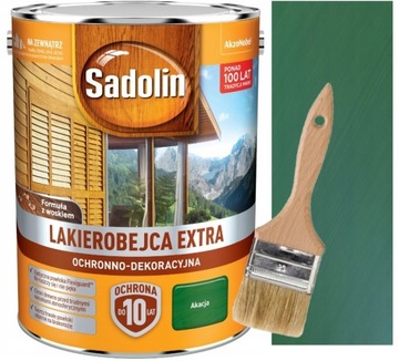 SADOLIN EXTRA LAKIEROBEJCA 5L AKACJA + PĘDZEL 50MM