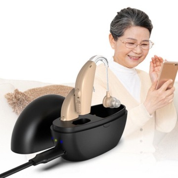 СОВРЕМЕННЫЙ ВНУШНОЙ АККУМУЛЯТОРНЫЙ СЛУХОВОЙ АППАРАТ ДЛЯ ПОЖИЛЫХ ПОЖИЛЫХ + ЗАРЯДНЫЙ КОРОБОК