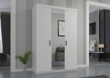 Szafa MELA 3D Lustro - Biała