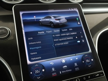 Mercedes Klasa C W206 Limuzyna Plug-in 2.0 300e 313KM 2021 Mercedes C 300 PHEV full LED skóra/alcantara, zdjęcie 29