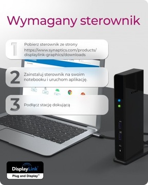 Док-станция 2x HDMI GB LAN 2x мини-разъем USB3.0
