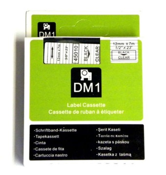 Taśma zamiennik Dymo 45010 S0720500 12mm czarny/pr