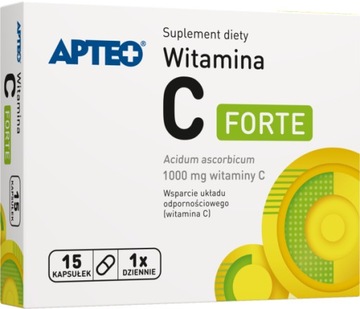 Witamina C Forte 1000 mg Apteo 15 kapsułek