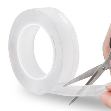 TAŚMA NANO WIELOKROTNEGO UŻYTKU WODOODPORNA DWUSTRONNA 5M 3CM GRIP