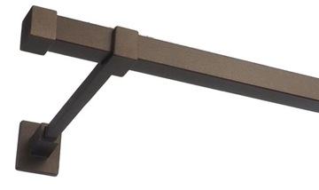 Karnisz kwadro metalowy poj. 300 cm bez żabek 7 kolorów 3 m kwadratowy