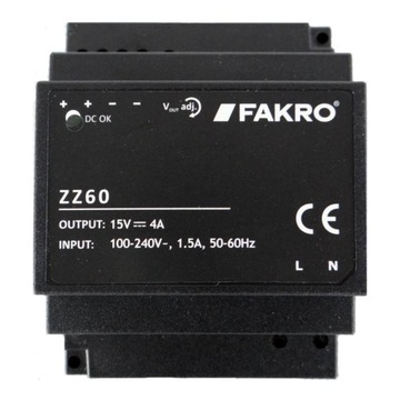 Zasilacz wenylowany Fakro ZZ60 15V DC