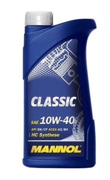 MANNOL OLEJ SILNIKOWY SAMOCHODOWY 10W40 CLASSIC SN/CH-4