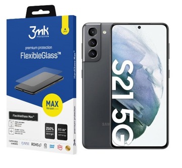 FlexibleGlass Max 3MK do Samsung G991 S21 Czarny