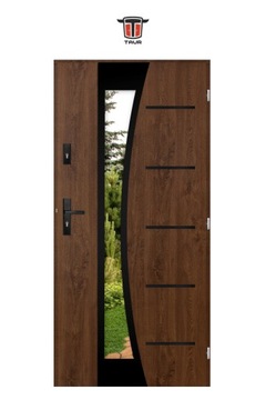 ВНЕШНИЕ ДВЕРИ ИЗ ПОЛЬСКОЙ INOX SOME5P ЧЕРНЫЕ 55MM 90