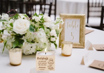 Благодарность гостям ПОДСВЕЧИ Первое Причастие на КРЕЩЕНИЕ, гравировка х10 шт.