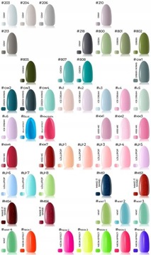 НАБОР ИЗ 10 декоративных элементов CLARESA для верхней основы под гибридный лак