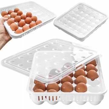 POJEMNIK PUDEŁKO NA JAJKA x30 ORGANIZER DO LODÓWKI