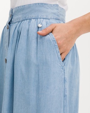 PEPE JEANS ГОЛУБАЯ ТРАПЕЦИОННАЯ ЮБКА (М)