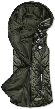 BEZRĘKAWNIK Z KAPTUREM B0129 KHAKI XXL (44)