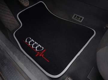 Велюровые напольные коврики AUDI 80 B3 PREMIUM + 4x HAFT