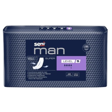 Wkładki męskie Seni Man Super Level 5 15szt