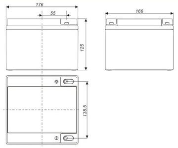 AGM батарея Agm VRLA Technolocell TCL 28 AH 12V 28-12 ALRM Centrale