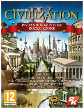 CIVILIZATION IV 4 WYDANIE KOMPLETNE ROZSZERZONE PL