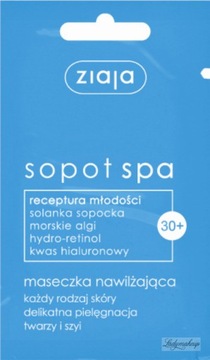 ZIAJA SOPOT SPA MASECZKA NAWILŻAJĄCA, HIALURONOWY