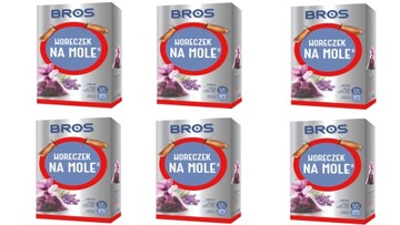6 X BROS WORECZEK NA MOLE ODZIEŻOWE LAWENDOWE
