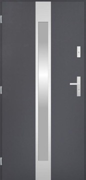 POLSKIE DRZWI ZEWNĘTRZNE INOX NCED 72MM 100 THERMO