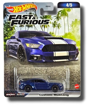 Hot Wheels Premium CUSTOM MUSTANG HNW51 FAST&FURIOUS 1:64