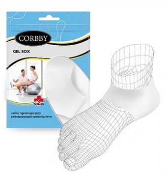 Podpiętka Corbby Gel Sox r. 35-46 ortopedyczne