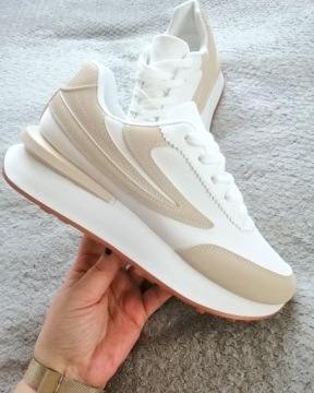 ЖЕНСКАЯ СПОРТИВНАЯ ОБУВЬ КРОССОВКИ БЕЖЕВЫЕ КРОССОВКИ Размер 40